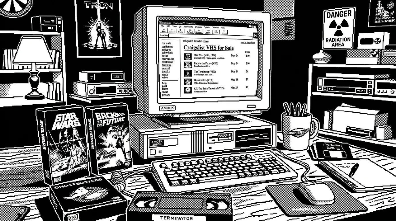 A Craigslist listing for free VHS tapes